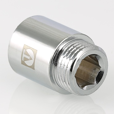 Удлинитель VALTEC 1/2" вн. х10мм (ХРОМ)