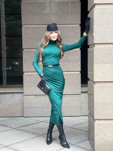 Вечернее платье Anro Fashion зеленый