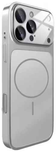 Чехол KOKTU для Apple iPhone 15 Pro серебристый