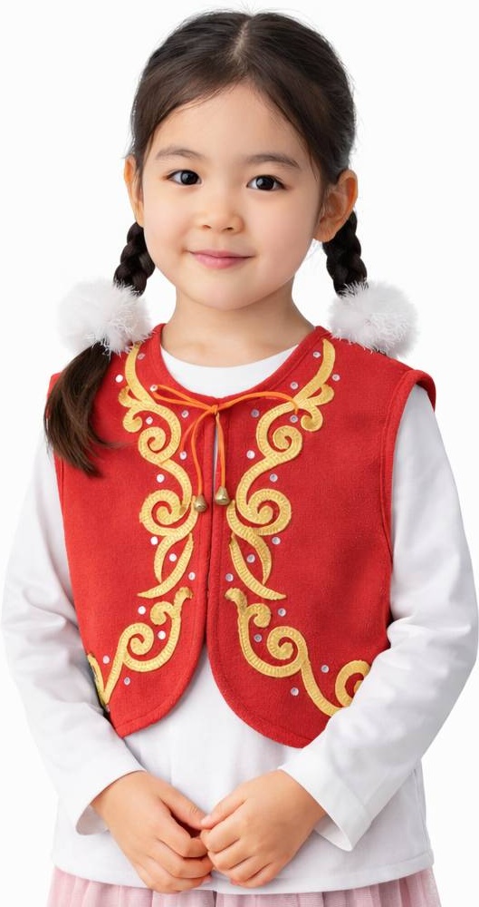 Национальный костюм HandMade Золотистый красный