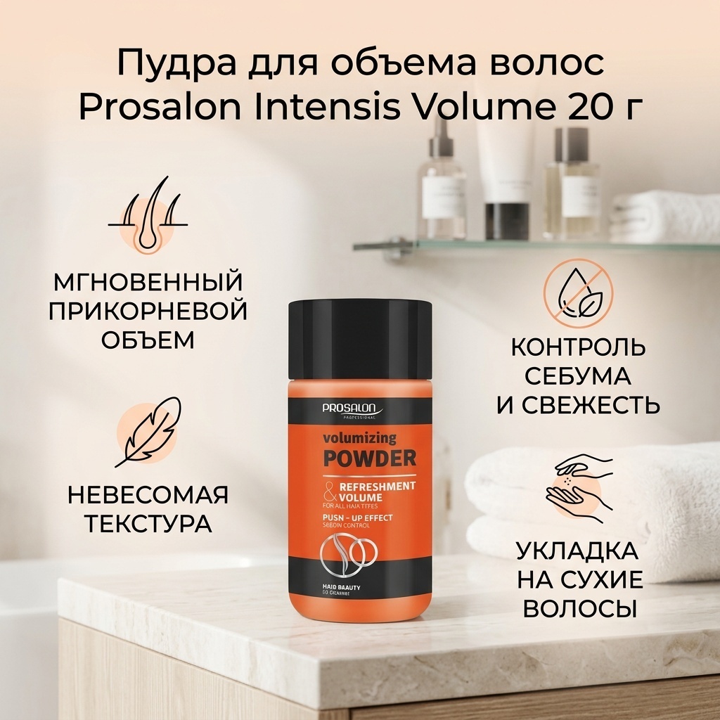 Prosalon Intensis Volume Volumizing пудра слабая фиксация 20 г