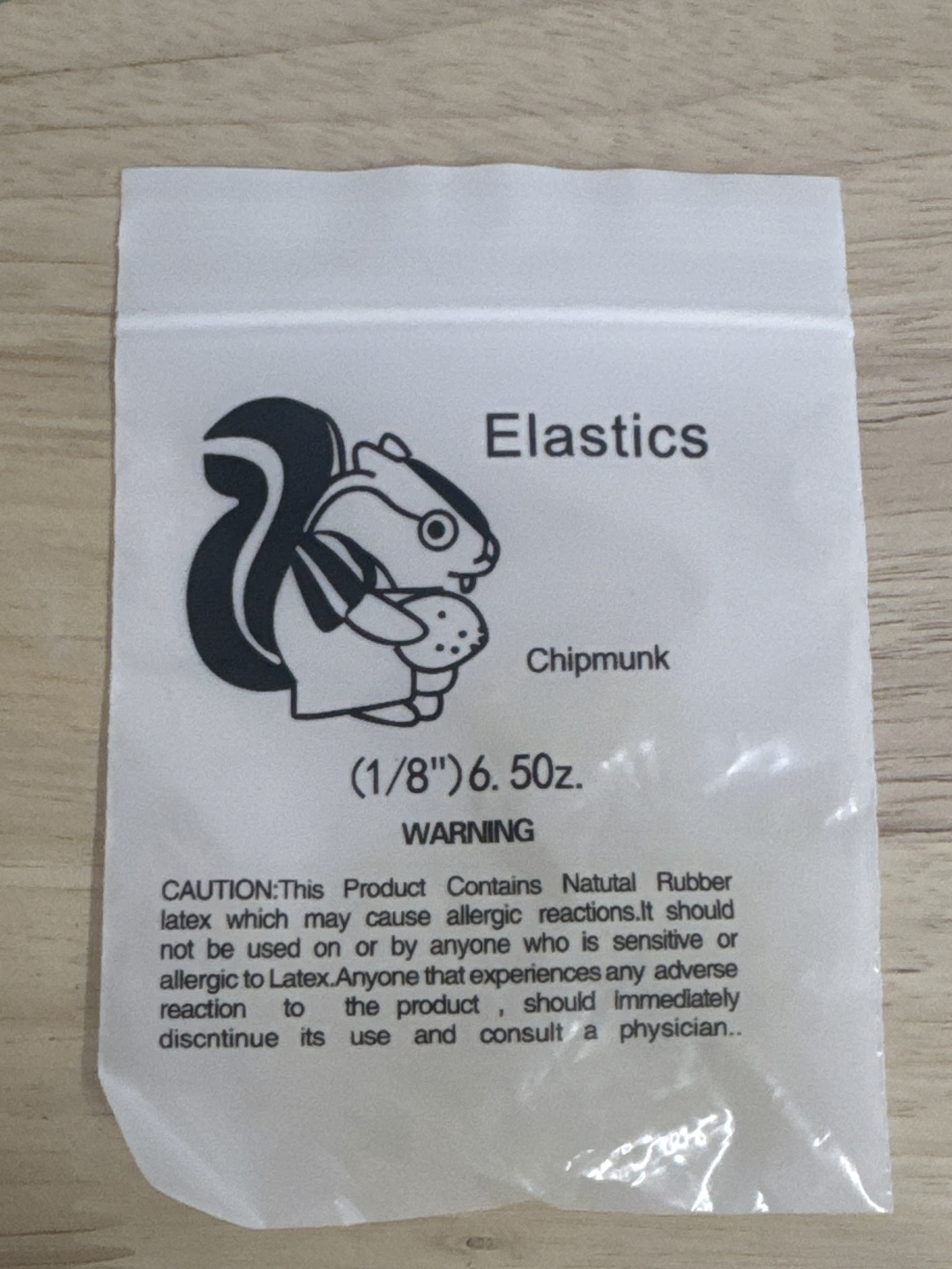 Тяга для брекетов Elastics Chipmunk 6.5 резина