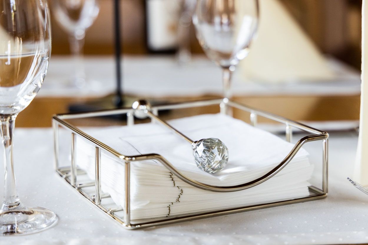 PAPILLON салфетница King Crystella, никель