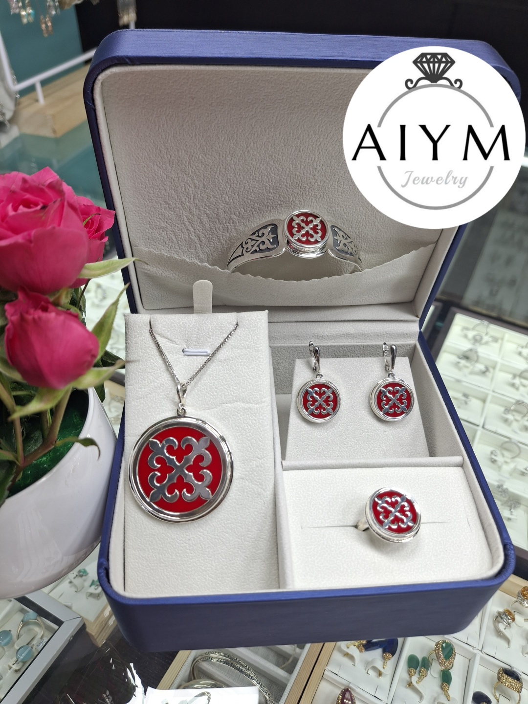 Serebro Aiym jewelry вес 75.1 г серебро, эмаль