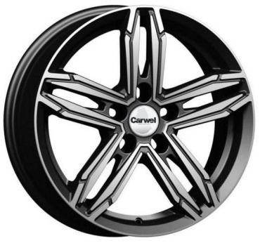 WorldWheels Carwel Нева 256 6.5x16/5x114.3 D66.1 ET50 4 диска графит, серый, черный