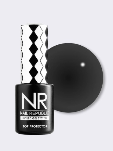 Nail Republic верхнее покрытие Top Protector Black 030 глянцевое 10 мл
