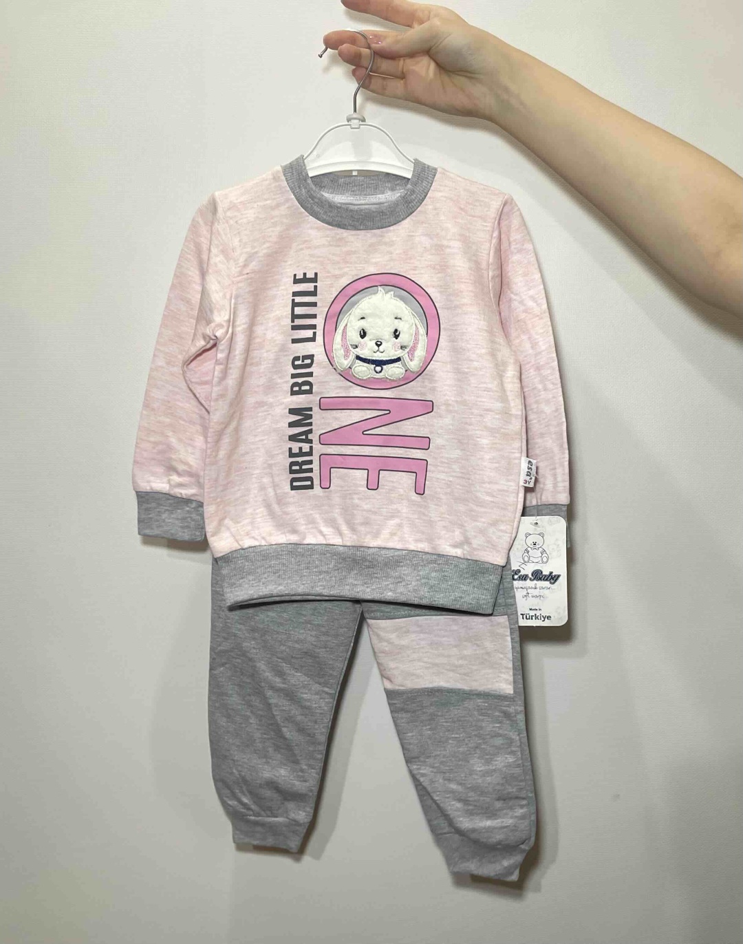 Спортивный костюм Esa Baby серый, розовый