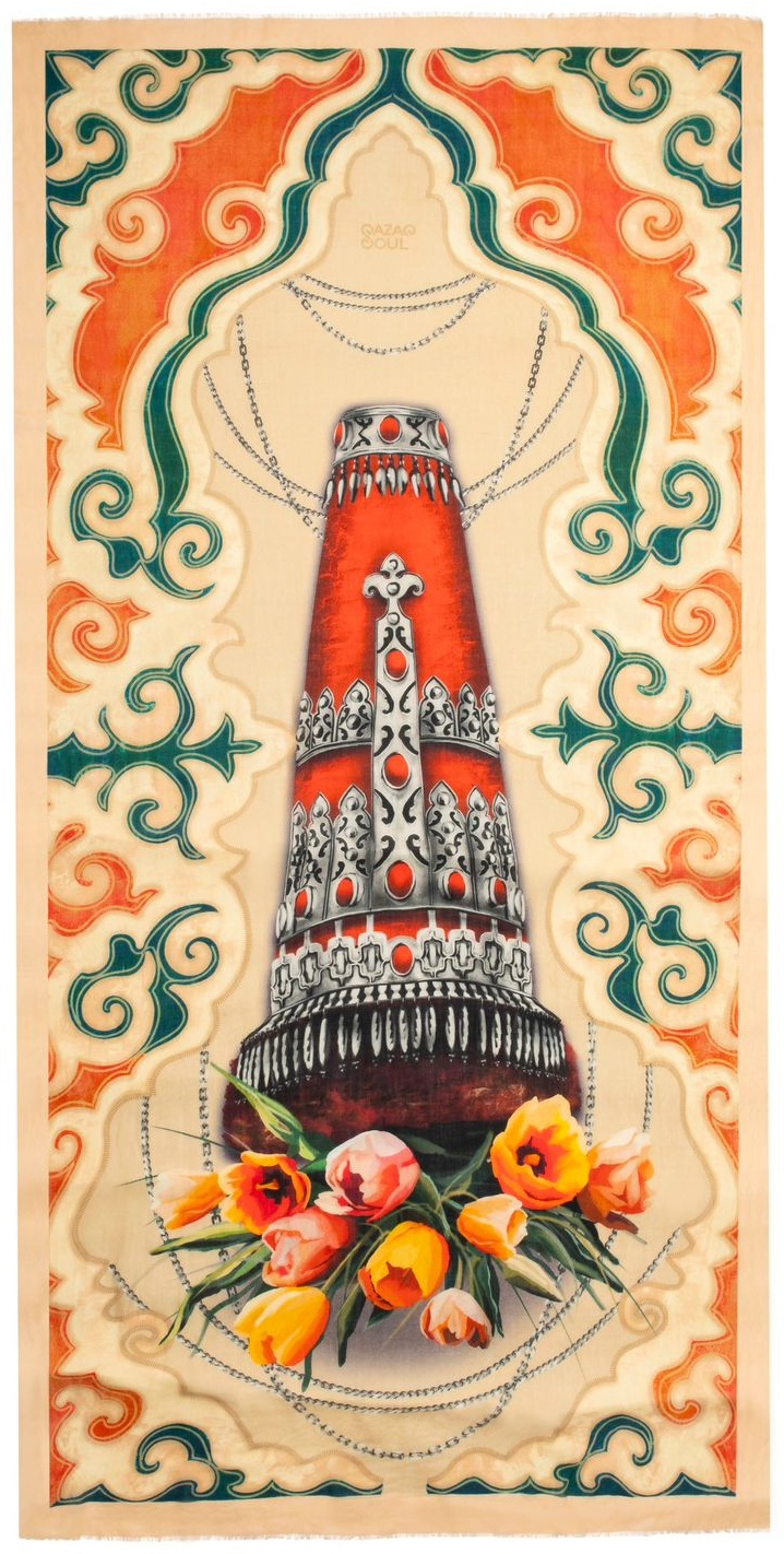 Шарф Qazaq Soul кашемир 200 x 40 см