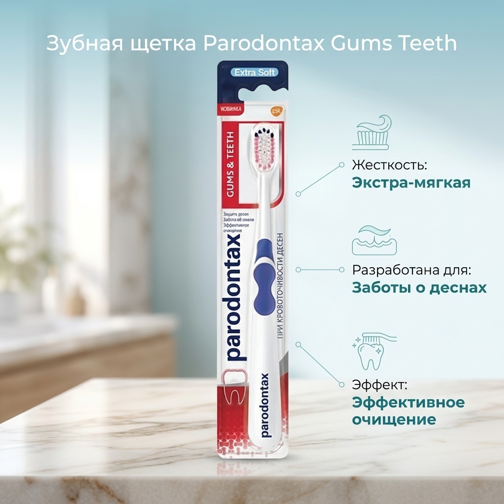 Parodontax Gums Teeth зубная щетка экстра-мягкая 1 шт