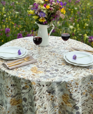 Скатерть Maryam decor & textile 160x160 см, хлопок, дак, 1 шт