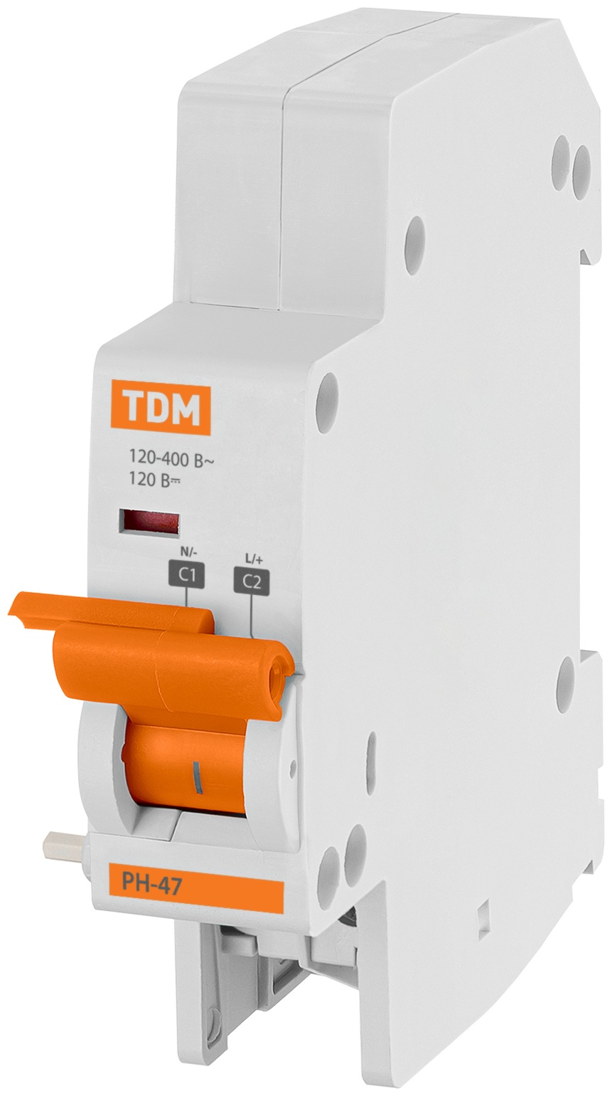 TDM ELECTRIC расцепитель Расцепитель независимый РН47 (для ВА47-29/ВА47-100) на DIN-рейку