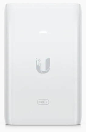 Ubiquiti PoE инжектор U-POE+ 1 шт, пластик