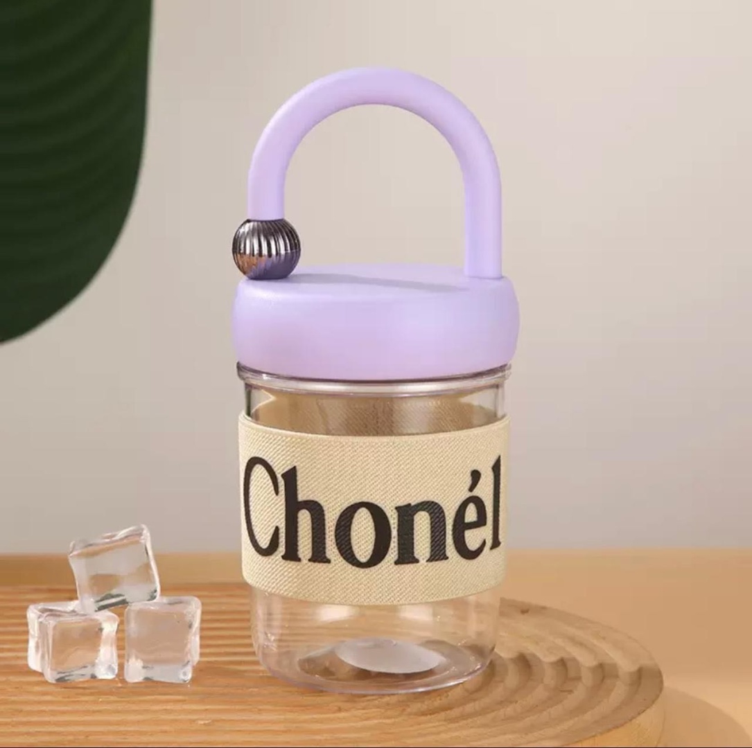 Бутылка 0.45 л фиолетовый, винтовая, пластик