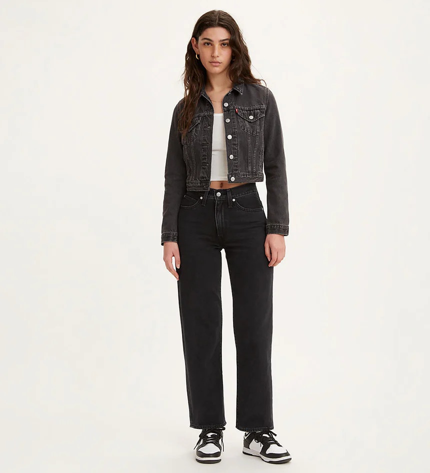 Джинсы прямые Levis черный