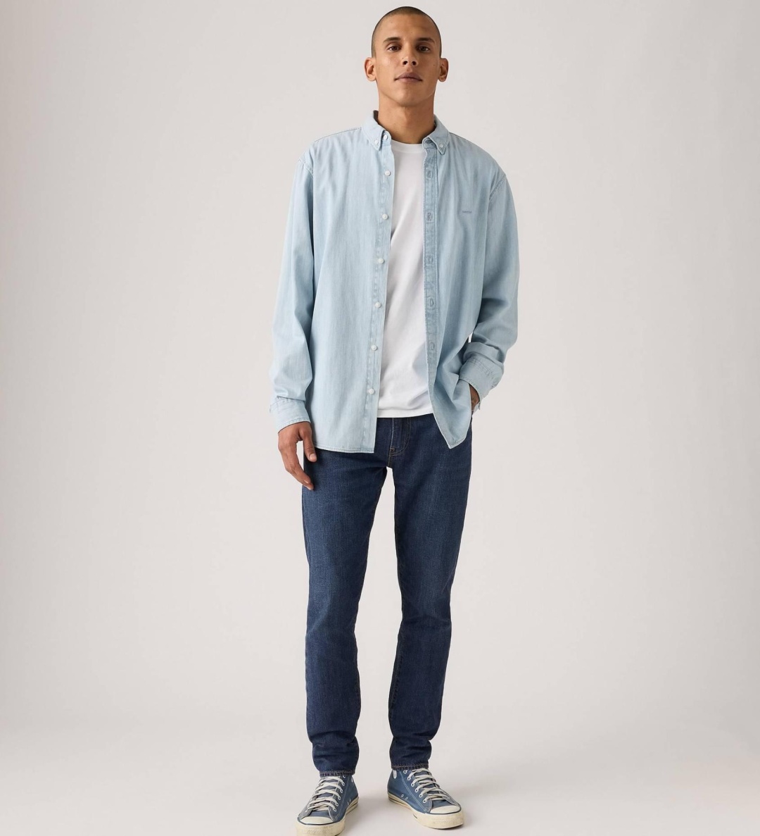 Джинсы зауженные Levis синий