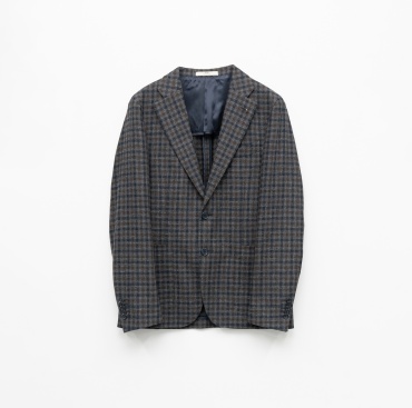 Пиджак однобортный Corneliani коричневый, синий, серый