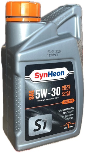 Синтетическое SynHeon S1 Fully SYNTHETIC 5W-30 1 л