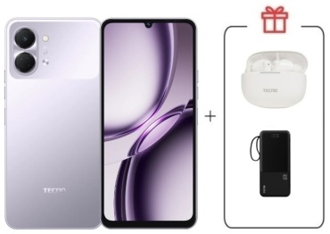 TECNO SPARK Go 3 3 ГБ/128 ГБ сиреневый + подарок