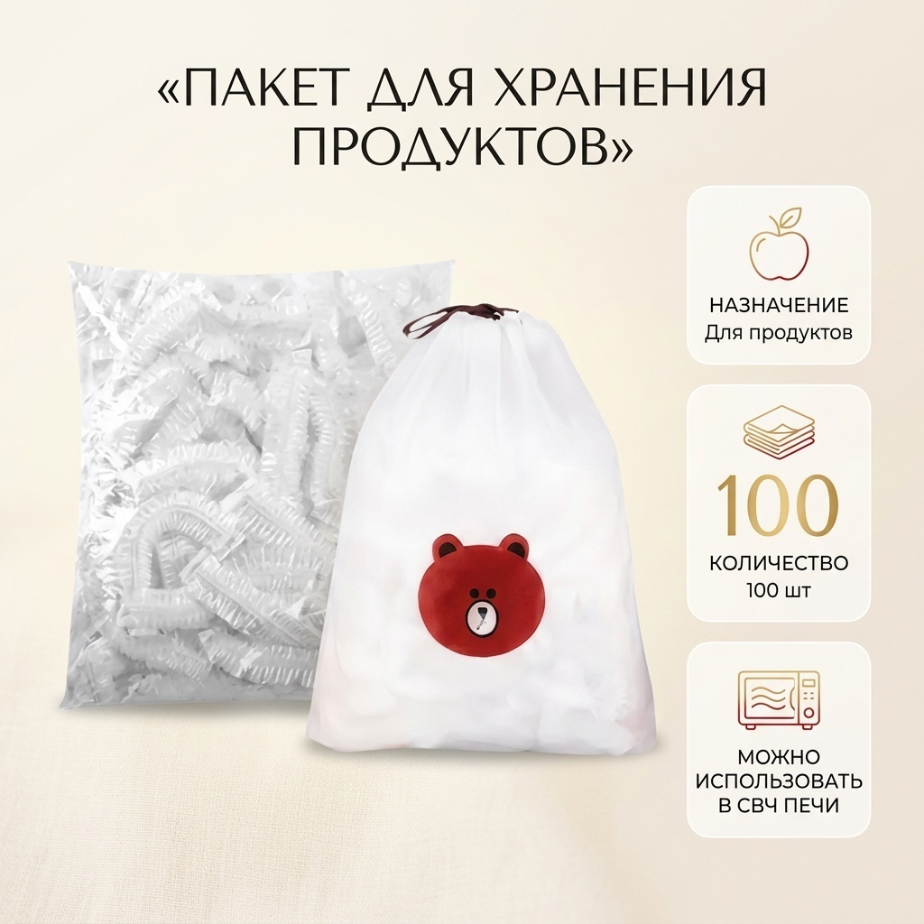 Пакет 4964 для хранения продуктов, для фруктов и овощей