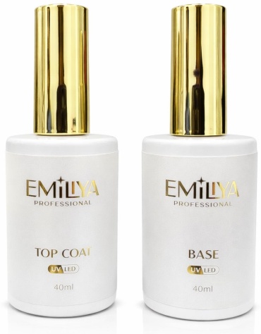 Emiliya Professional базовое покрытие, верхнее покрытие Base/Top Прозрачный глянцевое 40 мл