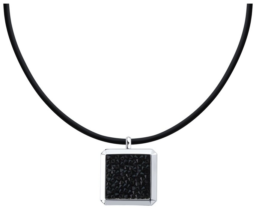Колье Diamant V93852 длина 45 см вес 6.44 г серебро, кристалл
