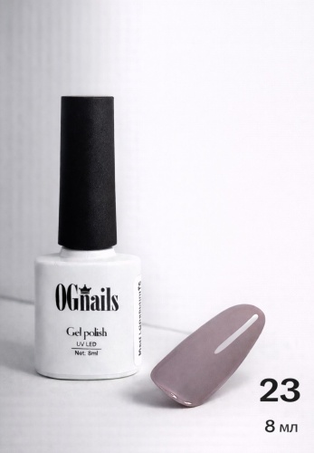 OG Nails гель-лак 23 глубокий пыльный лилово-тауповый глянцевое 8 мл