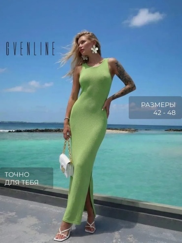 Платье GVEN LINE зеленый