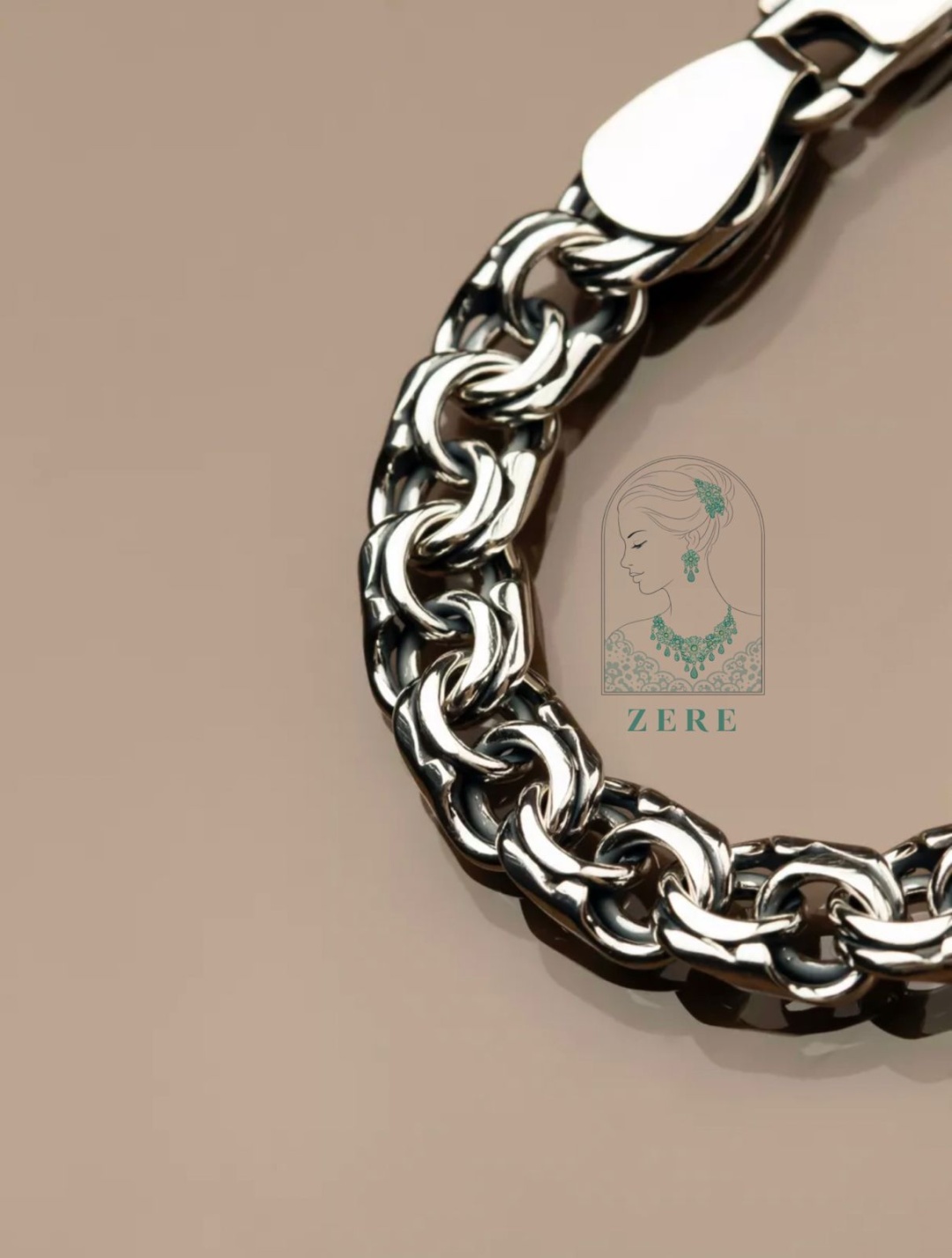 ZERE ZR090126 длина 55 см, вес 14 г серебро, плетение бисмарк