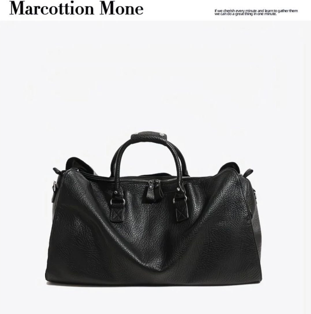 Сумка Marcottion Mone натуральная кожа черный 40 л