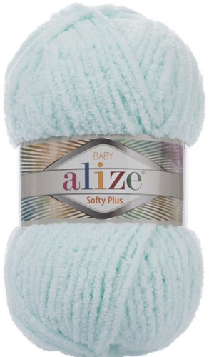 Моток Alize Softy Plus 15 водяная зелень (мята) 120 м 100 г