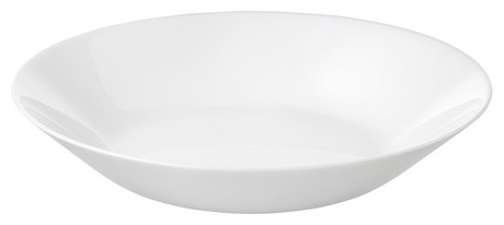 Тарелка IKEA IKEA OFTAST глубокая тарелка белая стекло, 1 шт