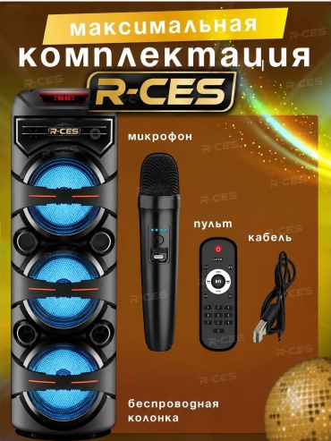 Портативная колонка R-CES R-CES 8302 черный