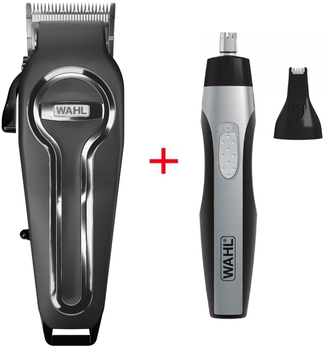 Wahl набор для стрижки Elite Pro Cordless + Wahl Nose trimmer черный, серый