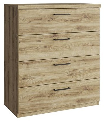 Комод ANREX Дорсет 4S, 80x41x94 см, коричневый