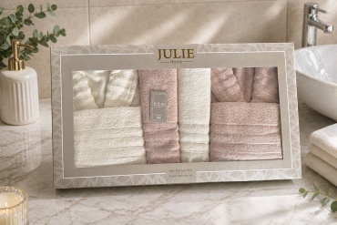 Набор для купания Aisha Textile 140x70 см, хлопок, махровая ткань, 6 шт,