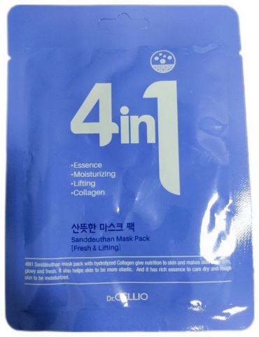 Маска для лица Dr.Cellio тканевая Sanddeuthan Mask Pack Fresh Lifting 1 шт