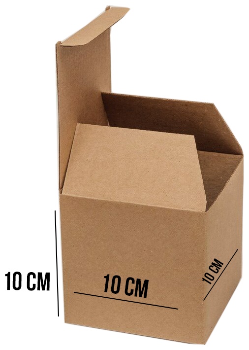 Коробка eco012000 гофрированный картон 10 см 100 шт