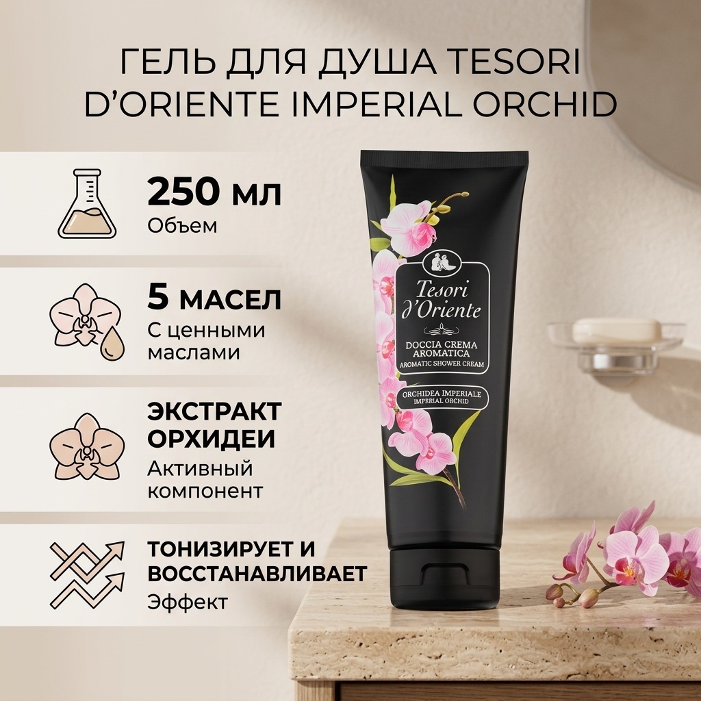 Tesori d’Oriente Chinese Orchid гель 250 мл