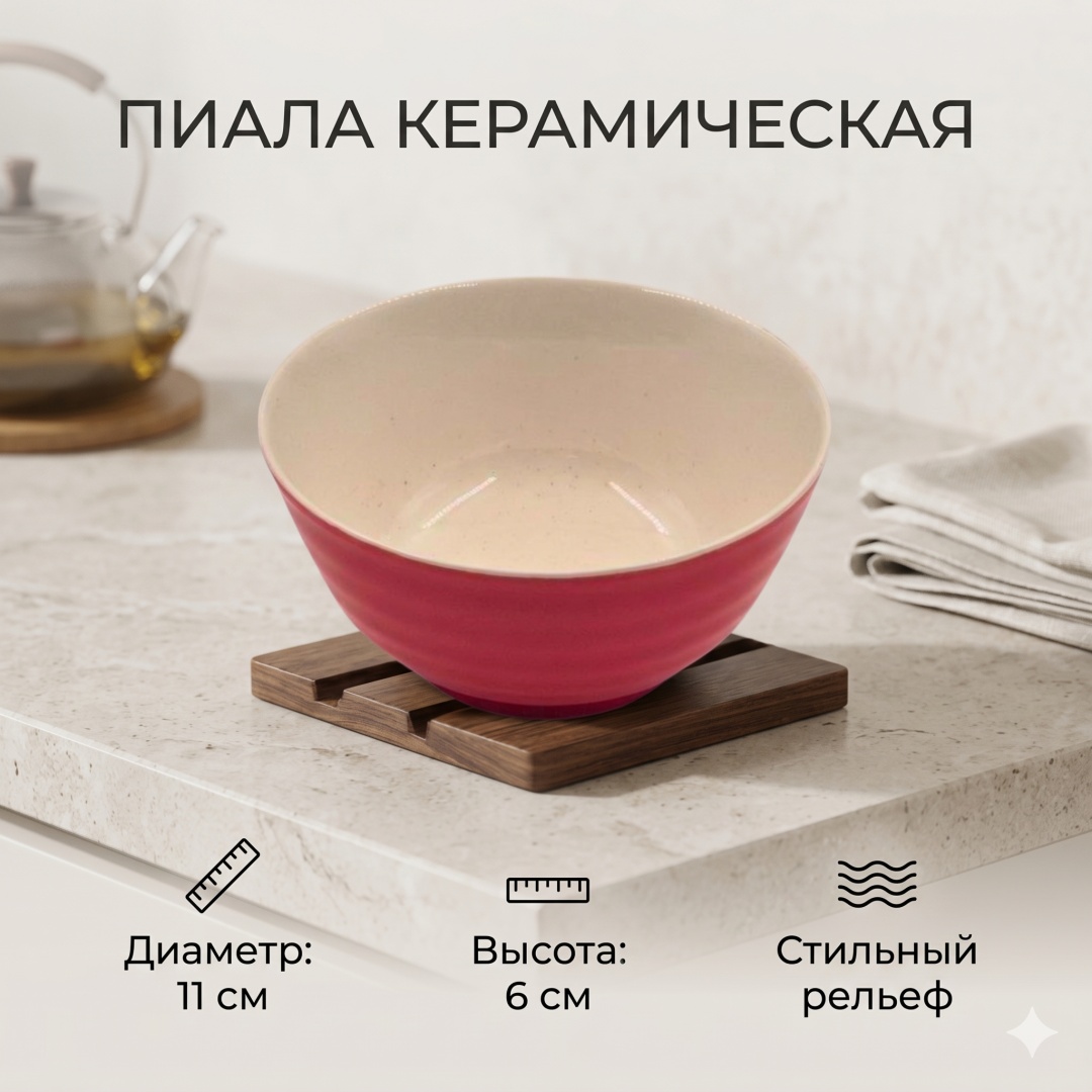 Пиала 1 шт, 300 мл, керамика