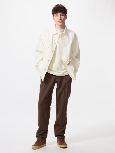 Повседневные брюки Uniqlo коричневый