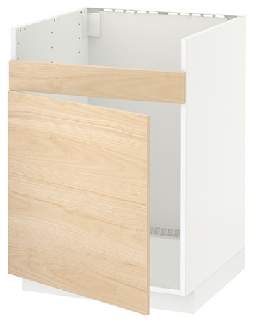 Тумба с раковиной IKEA METOD base cab f HAVSEN, 60x80x60 см, белый