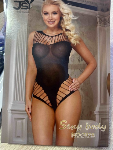 Боди Sexy Body черный, серый