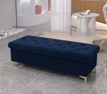 Банкетка 412841809, 100x45x45 см, темно-синий