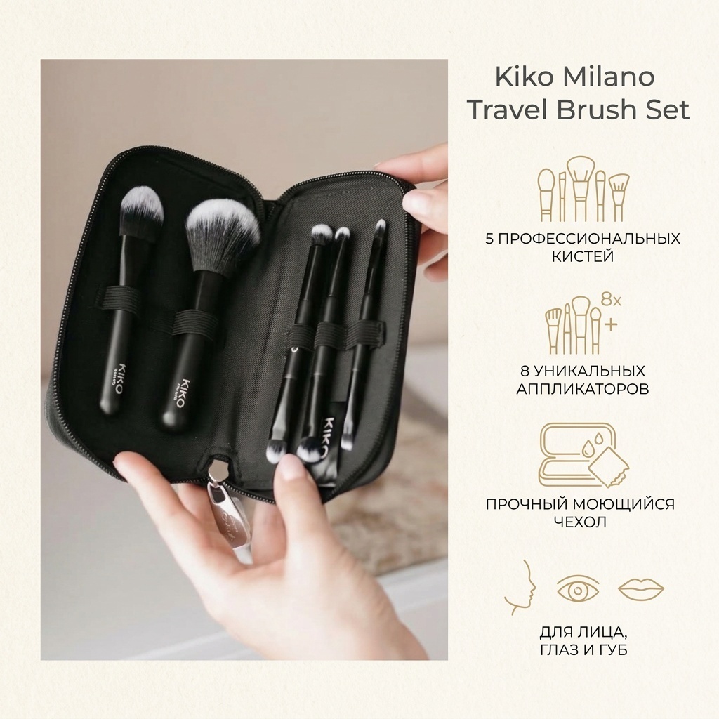 Kiko-Travel Brush Set 5