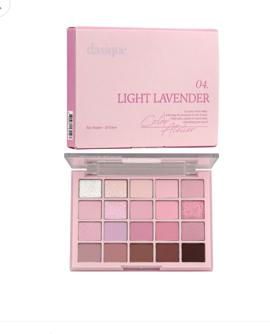 Dasique тени прессованные Vegan Mood Shadow Palette #04 Light Lavender