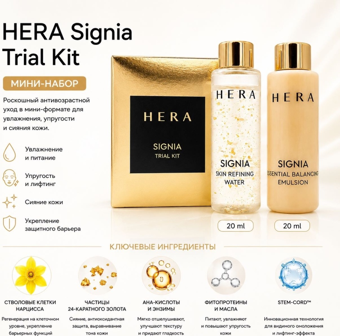 HERA Signia Trial Kit Mini набор по уходу за лицом для женщин