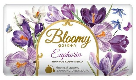 Кусковое мыло туалетное Весна Bloomy garden Euphoria 1 шт