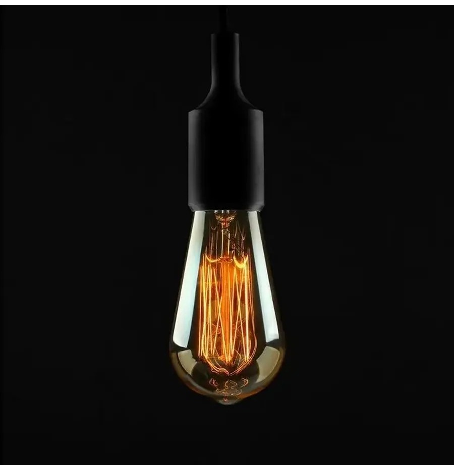 Лампочка 60W E27, накаливания, теплый белый