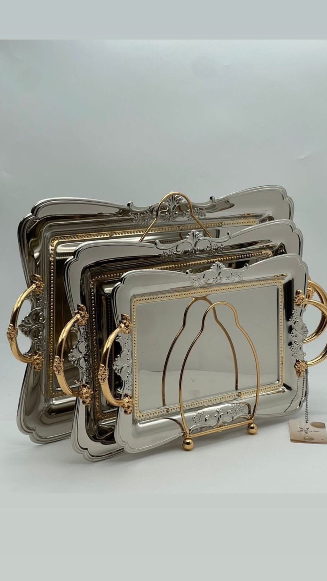 Поднос Luxury Star LS9-07NG серебристый