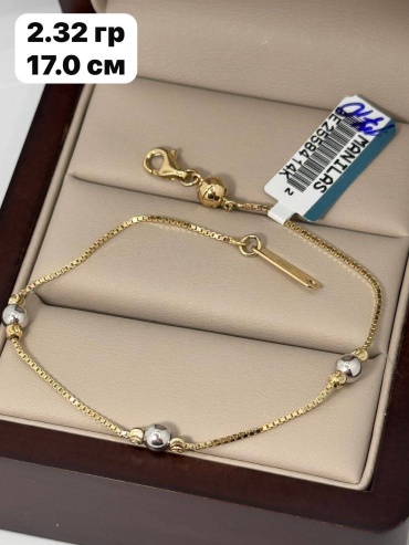 Sandu gold 4859321 длина 17 см, вес 2.32 г золото, плетение дорика
